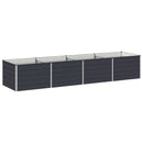 vidaXL Emelt kert ágyás Antracitszürke 320 x 80 x 55 cm