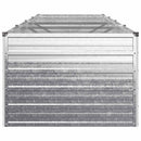 vidaXL Emelt kert ágyás Ezüst 320 x 80 x 55 cm horganyzott