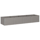 vidaXL Emelt kert ágyás Rozsdás 320 x 80 x 55 cm karton