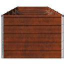 vidaXL Emelt kert ágyás Rozsdás 320 x 80 x 55 cm karton