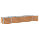 vidaXL Emelt kert ágyás Fa barna 400 x 80 x 55 cm