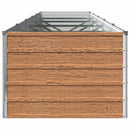 vidaXL Emelt kert ágyás Fa barna 400 x 80 x 55 cm