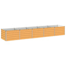 vidaXL Emelt kert ágyás Természetes 400 x 80 x 55 cm