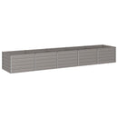 vidaXL Emelt kert ágyás Rozsdás 400 x 80 x 55 cm karton