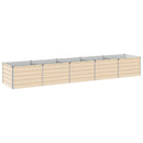 vidaXL Emelt kert ágyás Ívó 400 x 80 x 55 cm hidegen hengerelt acél