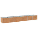 vidaXL Emelt kert ágyás Fa barna 480 x 80 x 55 cm