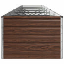 vidaXL Emelt kert ágyás Fekete 480 x 80 x 55 cm hidegen hengerelt acél