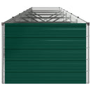 vidaXL Emelt kert ágyás Zöld 480 x 80 x 55 cm hidegen hengerelt acél