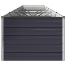 vidaXL Emelt kert ágyás Antracitszürke 480 x 80 x 55 cm