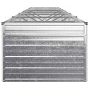 vidaXL Emelt kert ágyás Ezüst 480 x 80 x 55 cm horganyzott