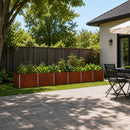 vidaXL Emelt kert ágyás Időjárásálló Acél 480 x 80 x 55 cm