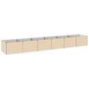 vidaXL Emelt kert ágyás Ívó 480 x 80 x 55 cm hidegen hengerelt acél