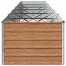 vidaXL Emelt kert ágyás Fa barna 600 x 80 x 55 cm
