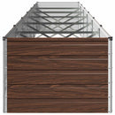 vidaXL Emelt kert ágyás Fekete 600 x 80 x 55 cm hidegen hengerelt acél