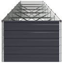 vidaXL Emelt kert ágyás Antracitszürke 600 x 80 x 55 cm