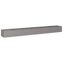 vidaXL Emelt kert ágyás Rozsdás 600 x 80 x 55 cm karton