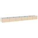 vidaXL Emelt kert ágyás Ívó 600 x 80 x 55 cm hidegen hengerelt acél