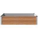 vidaXL Emelt kert ágyás Fa barna 100 x 80 x 24 cm