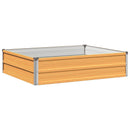 vidaXL Emelt kert ágyás Természetes 100 x 80 x 24 cm