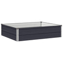 vidaXL Emelt kert ágyás Antracitszürke 100 x 80 x 24 cm