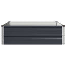 vidaXL Emelt kert ágyás Antracitszürke 100 x 80 x 24 cm