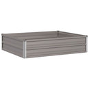 vidaXL Emelt kert ágyás Rozsdás 100 x 80 x 24 cm karton