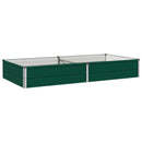 vidaXL Emelt kert ágyás Zöld 160 x 80 x 24 cm hidegen hengerelt acél