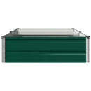 vidaXL Emelt kert ágyás Zöld 160 x 80 x 24 cm hidegen hengerelt acél