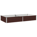 vidaXL Emelt kert ágyás Barna 160 x 80 x 24 cm hidegen hengerelt acél