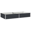 vidaXL Emelt kert ágyás Antracitszürke 160 x 80 x 24 cm