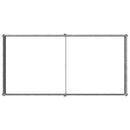 vidaXL Emelt kert ágyás Ezüst 160 x 80 x 24 cm horganyzott