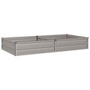 vidaXL Emelt kert ágyás Rozsdás 160 x 80 x 24 cm karton