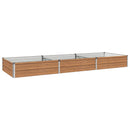 vidaXL Emelt kert ágyás Fa barna 240 x 80 x 24 cm