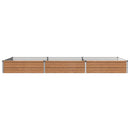 vidaXL Emelt kert ágyás Fa barna 240 x 80 x 24 cm