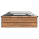 vidaXL Emelt kert ágyás Fa barna 240 x 80 x 24 cm
