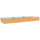 vidaXL Emelt kert ágyás Természetes 240 x 80 x 24 cm