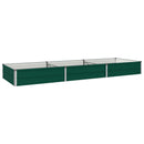 vidaXL Emelt kert ágyás Zöld 240 x 80 x 24 cm hidegen hengerelt acél
