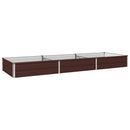 vidaXL Emelt kert ágyás Barna 240 x 80 x 24 cm hidegen hengerelt acél