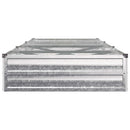 vidaXL Emelt kert ágyás Ezüst 240 x 80 x 24 cm horganyzott