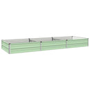 vidaXL Emelt kert ágyás Pasztell Zöld 240 x 80 x 24 cm