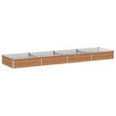 vidaXL Emelt kert ágyás Fa barna 320 x 80 x 24 cm