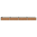 vidaXL Emelt kert ágyás Fa barna 320 x 80 x 24 cm