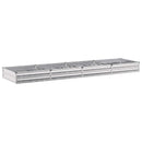 vidaXL Emelt kert ágyás Ezüst 320 x 80 x 24 cm horganyzott