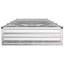 vidaXL Emelt kert ágyás Ezüst 320 x 80 x 24 cm horganyzott