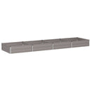 vidaXL Emelt kert ágyás Rozsdás 320 x 80 x 24 cm karton