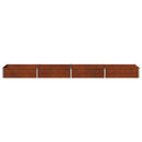 vidaXL Emelt kert ágyás Rozsdás 320 x 80 x 24 cm karton