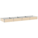 vidaXL Emelt kert ágyás Ívó 320 x 80 x 24 cm hidegen hengerelt acél