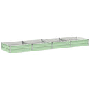 vidaXL Emelt kert ágyás Pasztell Zöld 320 x 80 x 24 cm