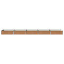 vidaXL Emelt kert ágyás Fa barna 400 x 80 x 24 cm