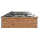 vidaXL Emelt kert ágyás Fa barna 400 x 80 x 24 cm